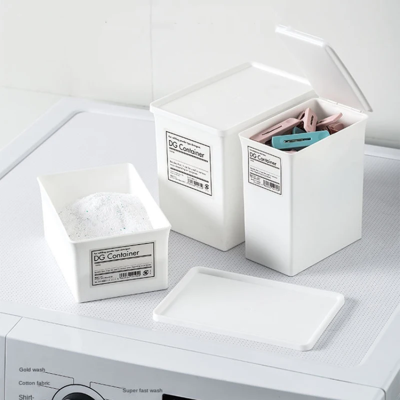 

Japanese-style Storage Box with Lid Moisture-proof and Dust-proof Grocery Storage Boxes Sundries Classification Storage Box