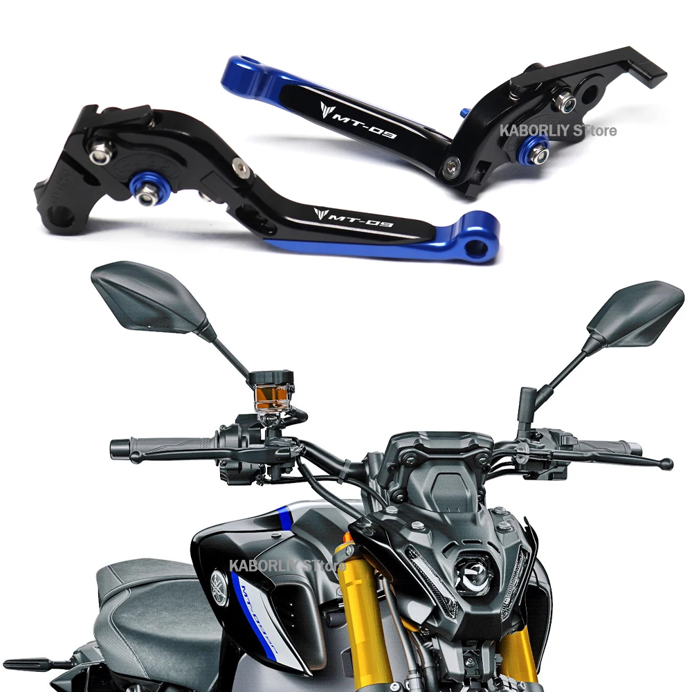 

Для MT07 MT09 2021 аксессуары для мотоциклов FZ07 FZ09 телескопический складной регулируемый MT FZ 07 09 противоударный рычаг сцепления переднего тормоз...