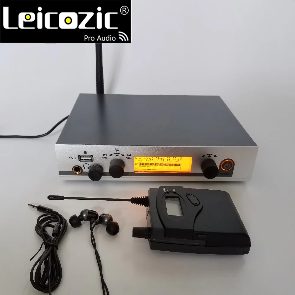 

Leicozic New Wireless monitor system EW G3 1 Receiver 1 Transmitter IEM 300G3 monitoring system musical instruments dj equipment