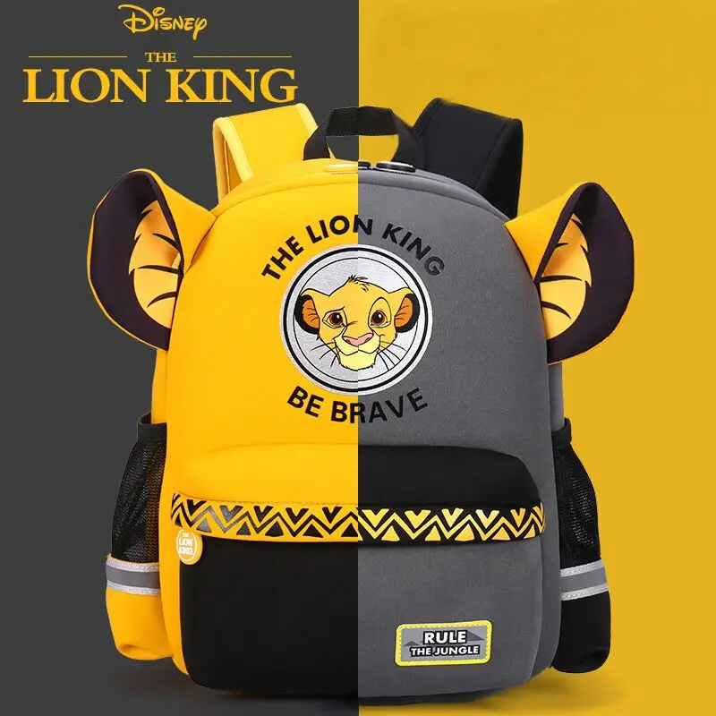Подлинный Дисней Король Лев Simba 35-38 см школьный рюкзак для детей, мальчиков и девочек мультфильм Король Лев школьная милая сумка Детская игрушка подарок на день рождения