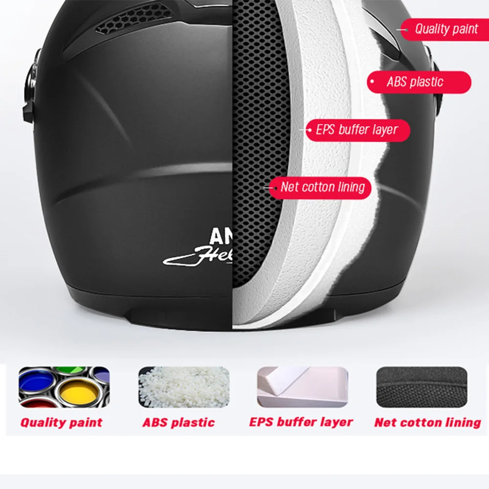 Шлем Мужской винтажный с двойными линзами для мотокросса | Автомобили и