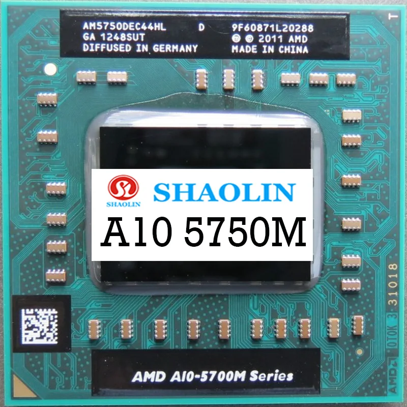 Четырехъядерный процессор A10-Series A10-5750M A10 5750 МБ 2 5 ГГц четырехпотоковый ЦПУ 35 Вт