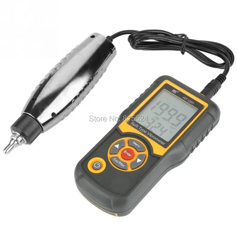 HT-1201 датчик ускорения анализатор вибрации тестер скорость для измерения