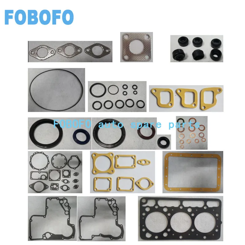 Полный комплект прокладок для ремонта двигателя Kubota 3D72 D850 D855|Комплекты