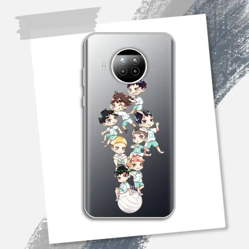 

Haikyuu Hinata attacks Anime Phone Case Transparent for Xiaomi Redmi note 10 t 8 9 pro lite 11