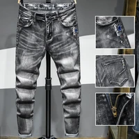 mens pants jeans for men fashion slim denim trousers biker high quality male casual designer comfortable advanced casual