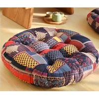 55x55cm round futon japanese style thickening cotton linen cushion thick tatami chair cushion yoga mat meditation cushion