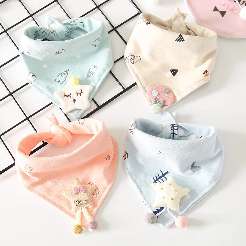 4 шт. упак. Детский шарф бандана из хлопковой ткани нагрудники для новорожденных