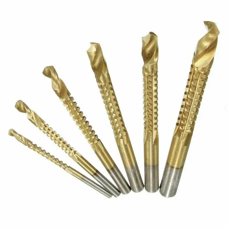 

1pc Drill Bit Carbide Tip HSS High Drill Bit Saw Set Drill Titanium Coated Woodworking Metal Wood Drilling Hole tools