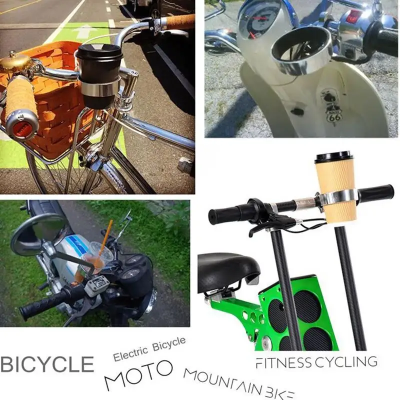 

Bicycle Cup Holder Aluminum Alloy Mountain Bike Drink Stand Handlebar Mount Non-Slip Coffee Drinks Water Cup Holder