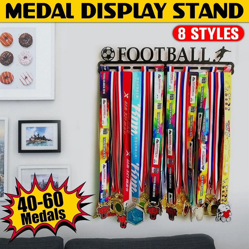 Вешалка для медалей из нержавеющей стали витрина занятий спортом бегом