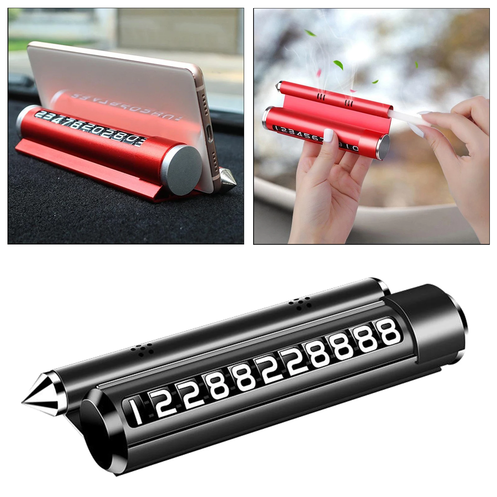 

2 в 1, автомобильная карточка для временной парковки с Освежителем воздуха