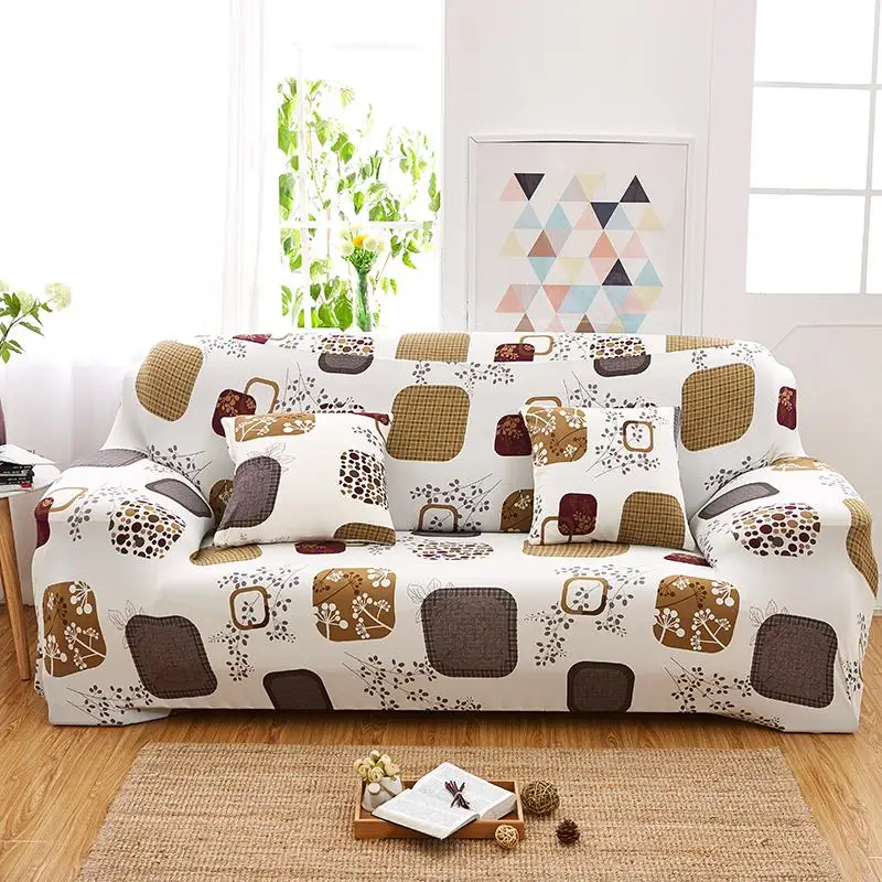 

Elastic Slipcover Sectional Sofa Covers Stretch Polyester All-inclusive Sofa Towel Sofa Cushion L-Style Sofa Case