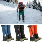 1 пара гетры Водонепроницаемый Пеший Туризм зимние сапоги гетры молния песчано-доказательство дышащая стопы защита для бега