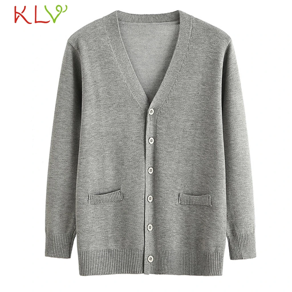 Женская куртка на пуговицах корейский вязаный свитер пальто женские зимние