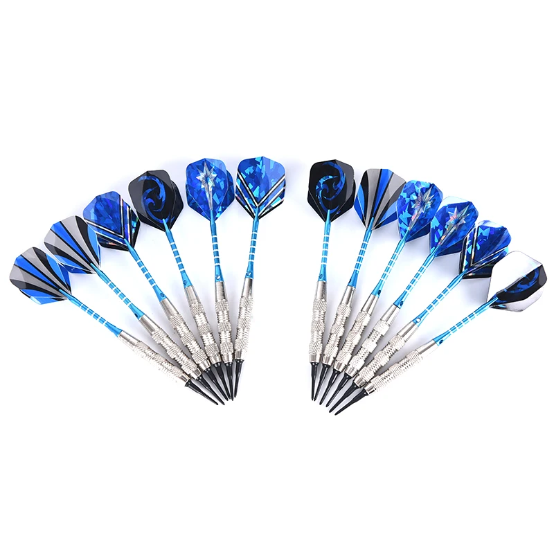 

18g 12Pcs Steel Safe Dart With Soft Tip Indoor Sport Darts With 4 Pattern 16pcs Flights For Games +120 Soft Tip