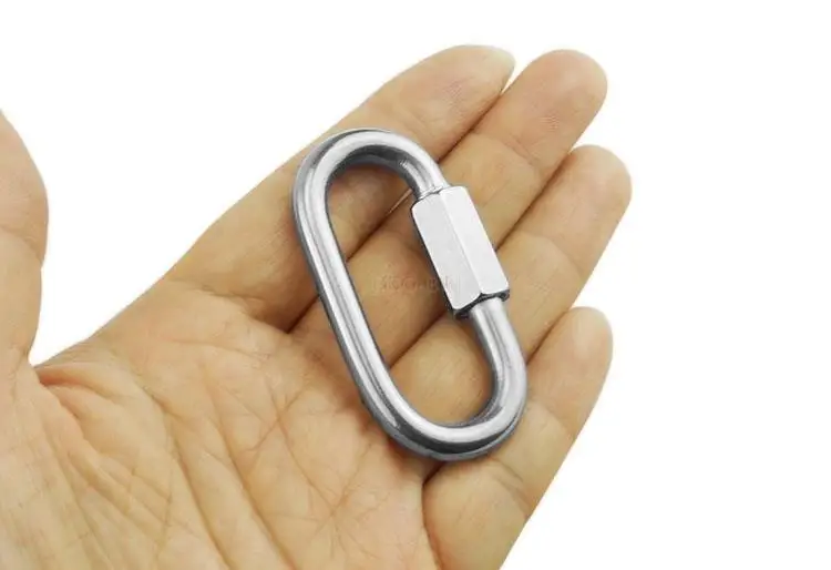 Быстросъемное кольцо из нержавеющей стали 304 крючок-цепочка для скалолазания