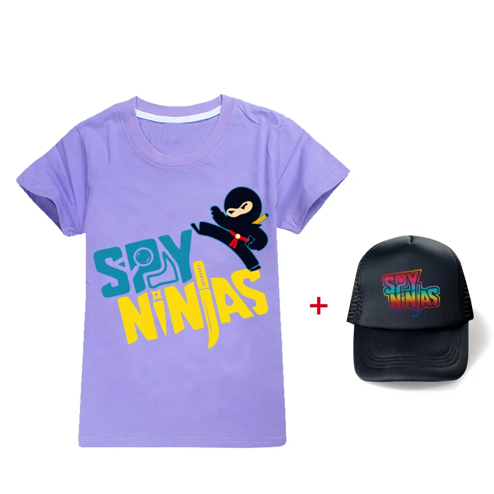 SPY NINJAS Toddler Girl Summer Clothes 2021 Cotton Graphic T Shirts 3D T Shirt Boys Short Sleeve Tshirt Yongth Clothing