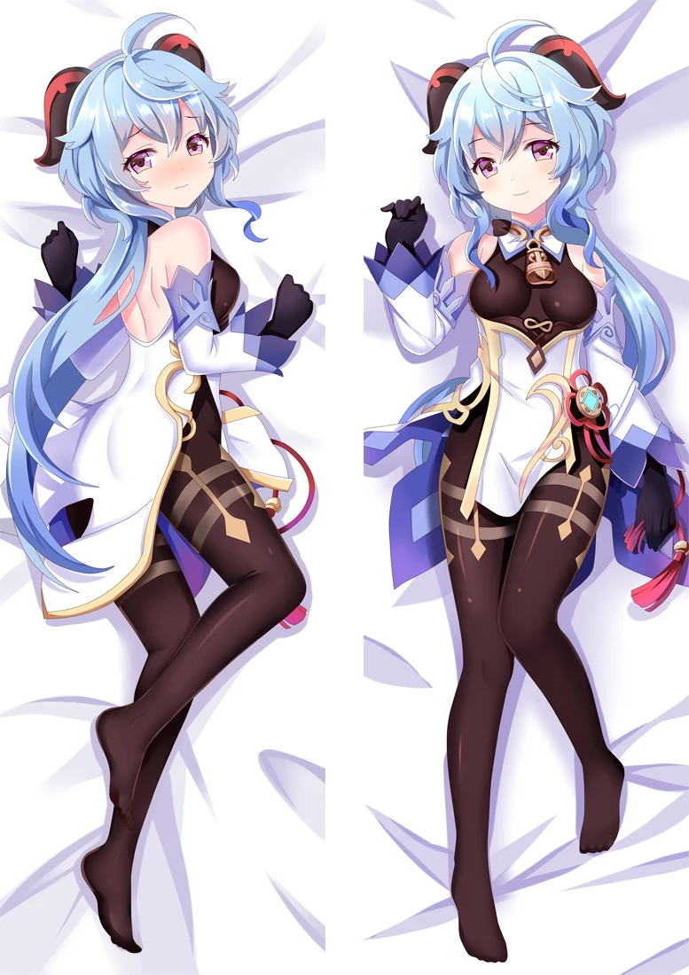 Игра Genshin воздействия ганю Косплэй Сексуальная Подушка Dakimakura Чехол обниматься