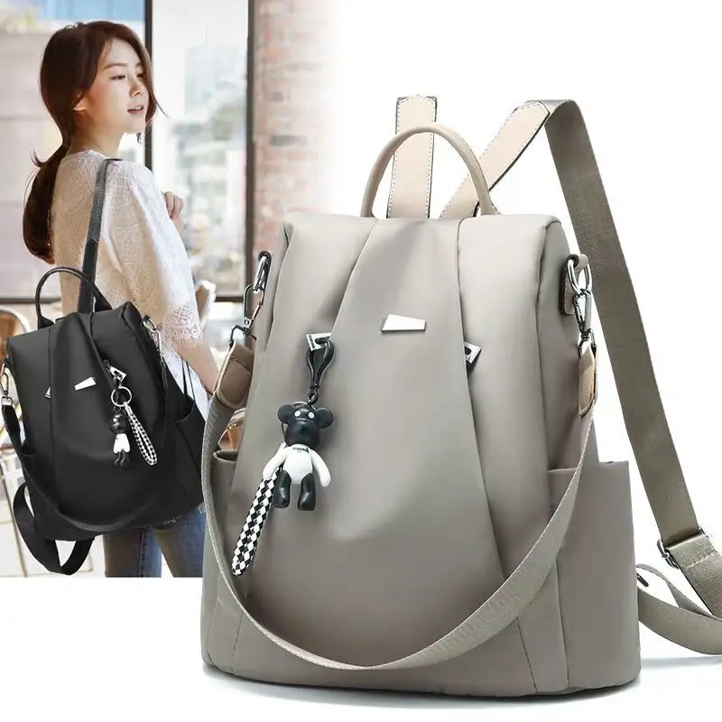 

2021 Popular Women's Backpacks All-match Messenger Bags Fashionable Female Students' School Bags Large-Capacity Travel Backpacks
