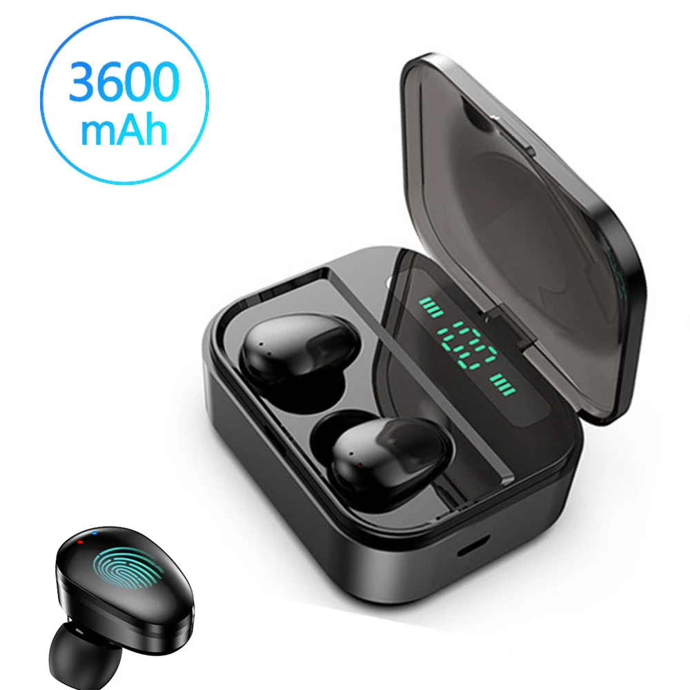 Bluetooth гарнитура наушники с микрофоном беспроводные IPX7 водонепроницаемый