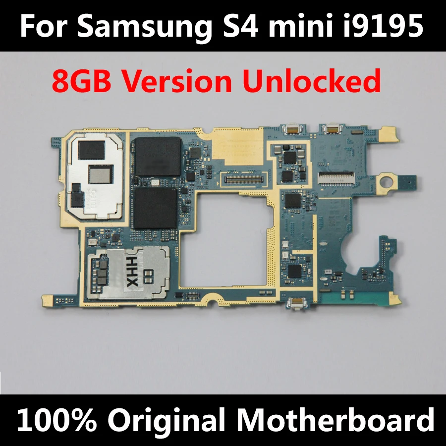 Разблокированная материнская плата для Samsung Galaxy S4 Mini I9195 оригинальная с полными