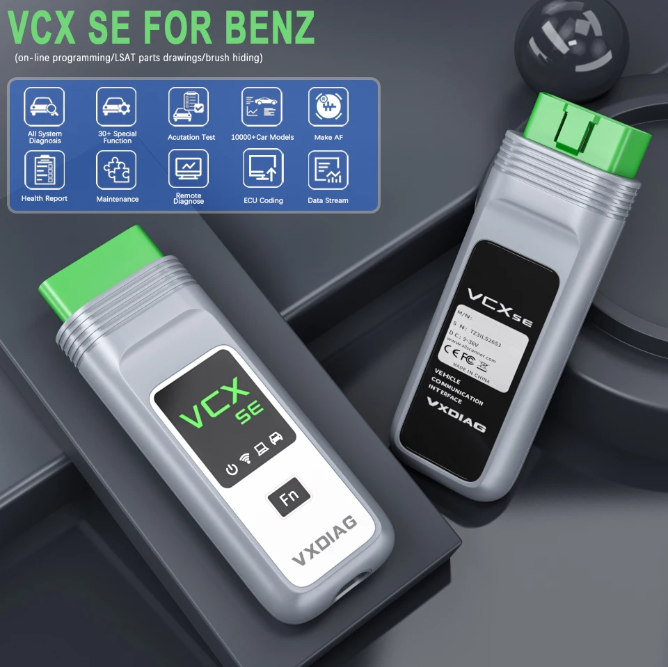 Автомобильный сканер VXDIAG VCX SE диагностический для Benz obd2 всех систем диагностика
