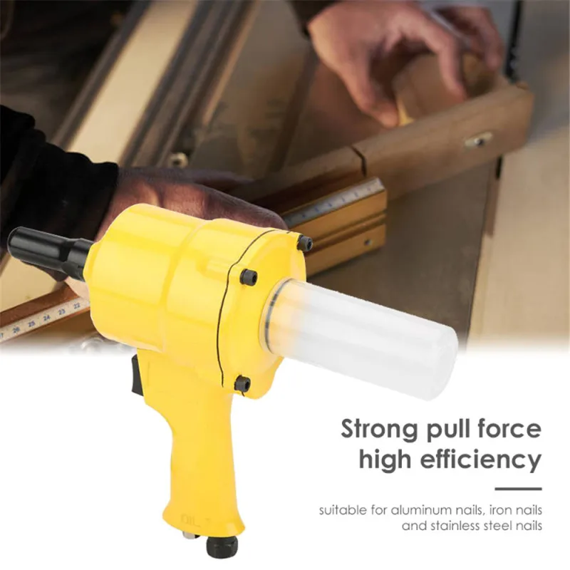 

Air Riveting Gun Pistol Grip Rivet Gun Air Powered Riveting Tool 2.4-4.8mm with Automobile Machinery Manufacturing Industries
