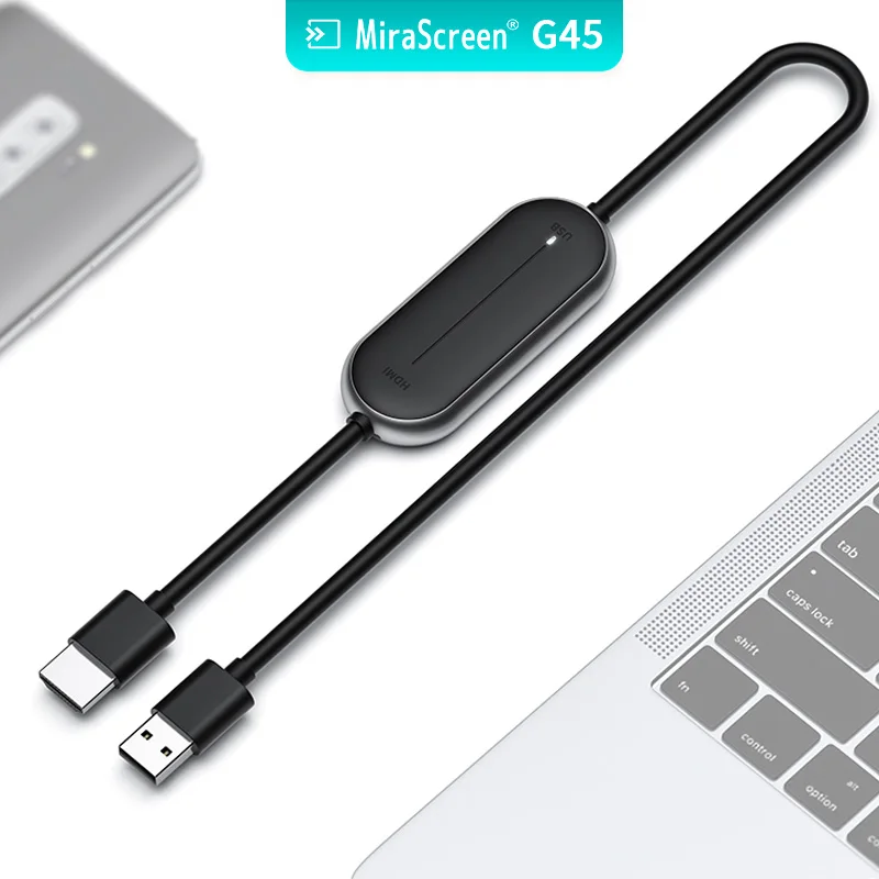 

MiraScreen G45 5G беспроводной дисплей Wi-Fi медиа поток Google домашний литой ТВ-приставка Airplay youtube DLNA Miracast EZMira USB для HD ТВ