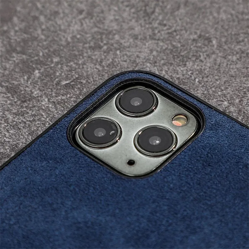 

Alcantara Leather Back Cover For iPhone 11 12 Pro Max Case Luxury Artificial Phone Case For iPhone SE Xs Max XR 7 8 6S Plus X
