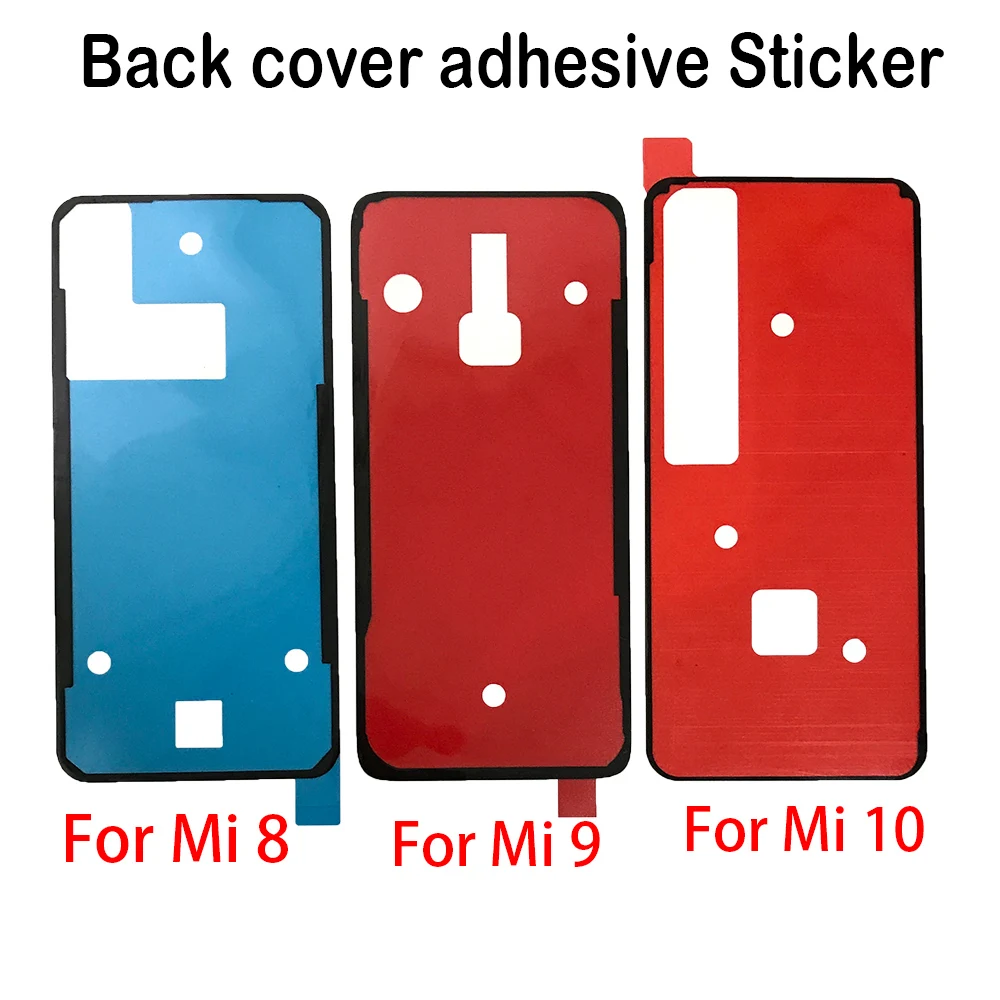

2PCS For Xiaomi Mi 8 9 10 lite 10 A3 CC 9 9e Mi9 Redmi Note 9s 9 10 Pro K30S Back Battery Rear Housing Cover With Adhesive
