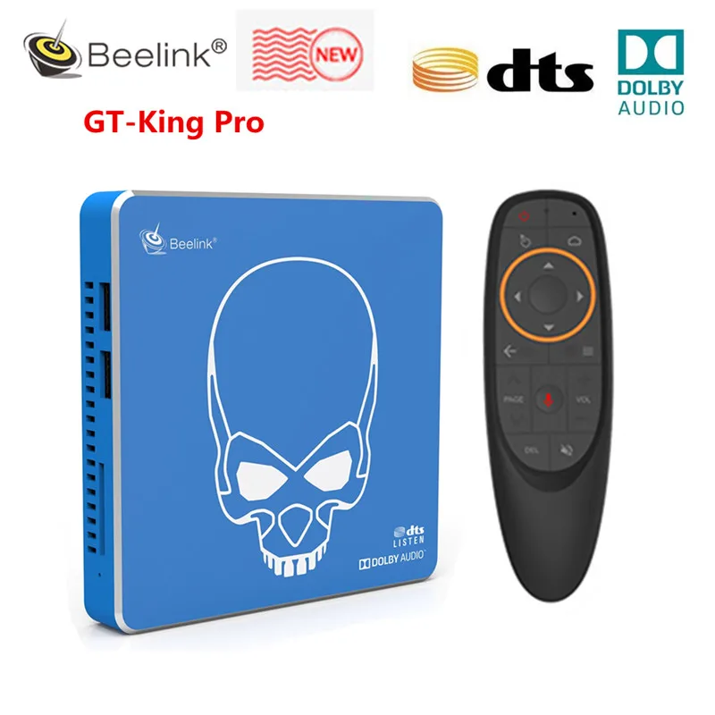 ТВ-приставка Beelink GT-King Pro звук без потерь Звук Hi-Fi Dolby Dts разговор Amlogic Android 9 0 4 ГБ 64