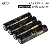battery gtf 1 2v 850mah aaa ni mh 100mwh 1 2 capacity rechargeable battery for camera flashlight toy v ni mh batteries