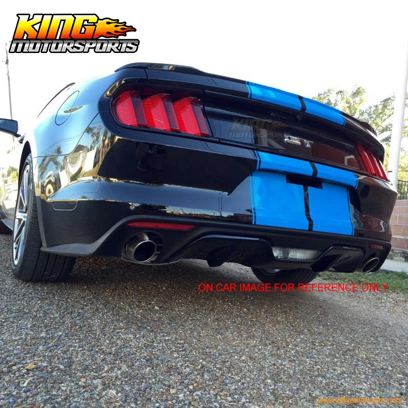Подходит для 15 19 Ford Mustang GT заводской стиль окрашенный матовый черный Задний