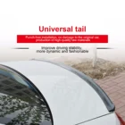 Спойлеры из углеродного волокна с рисунком 1,5 м 5D, модифицированный задний спойлер для самостоятельного ремонта, автомобильный Стайлинг, универсальная декоративная наклейка для заднего крыла губ