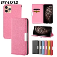 flip case for iphone 13 12 mini 11 pro max xr xs 6 7 8 plus se 2020 luxury lychee leather pattern phone cover cards kickstand