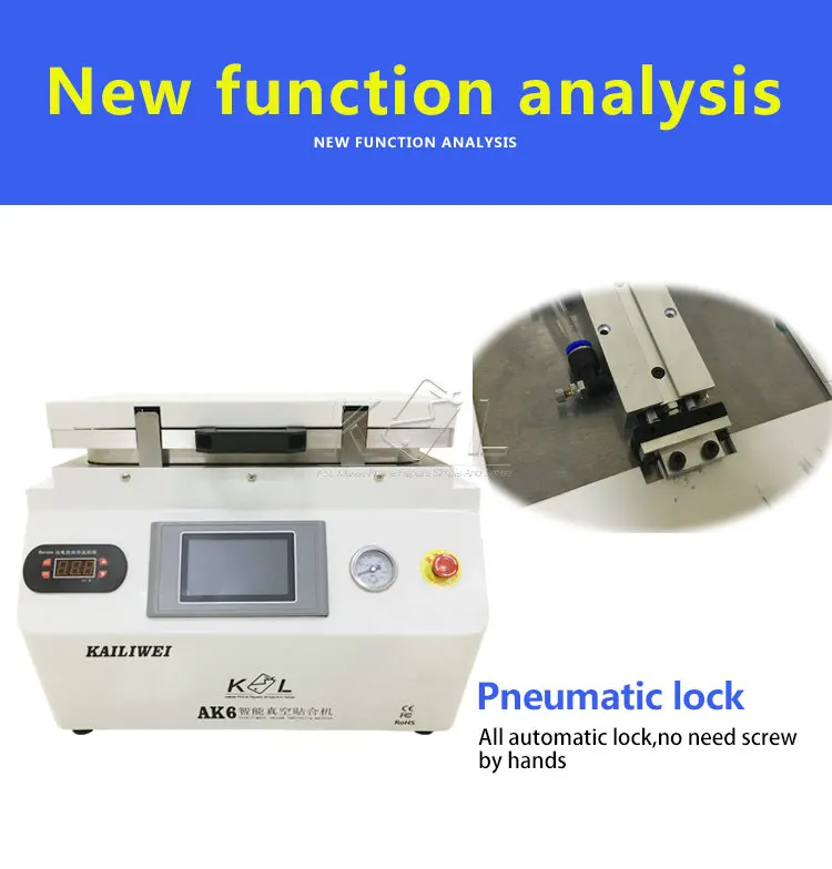 

KSL All In One Build In Vacuum Bubble Remover Mobile LCD Glass Screen Lamination Machine