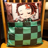 japanese anime plushies pillow cushion demon slayer kimetsu no yaiba tanjirou nezuko doll stuffed plush toys halloween gift