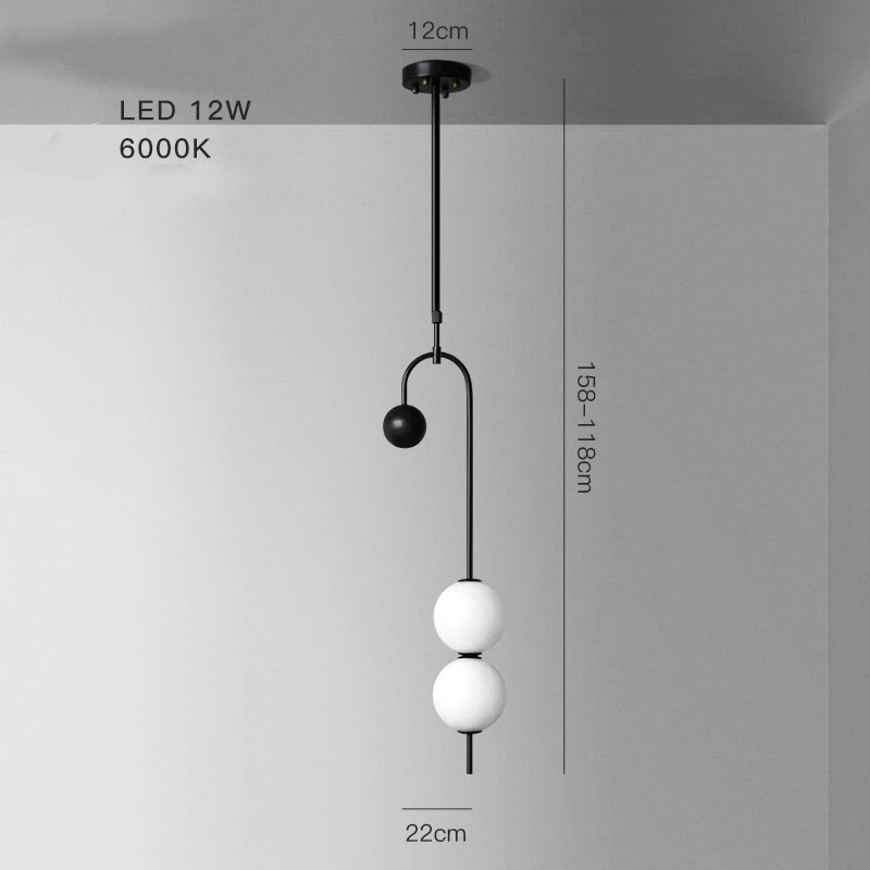 

Черная люстра ZYZAO