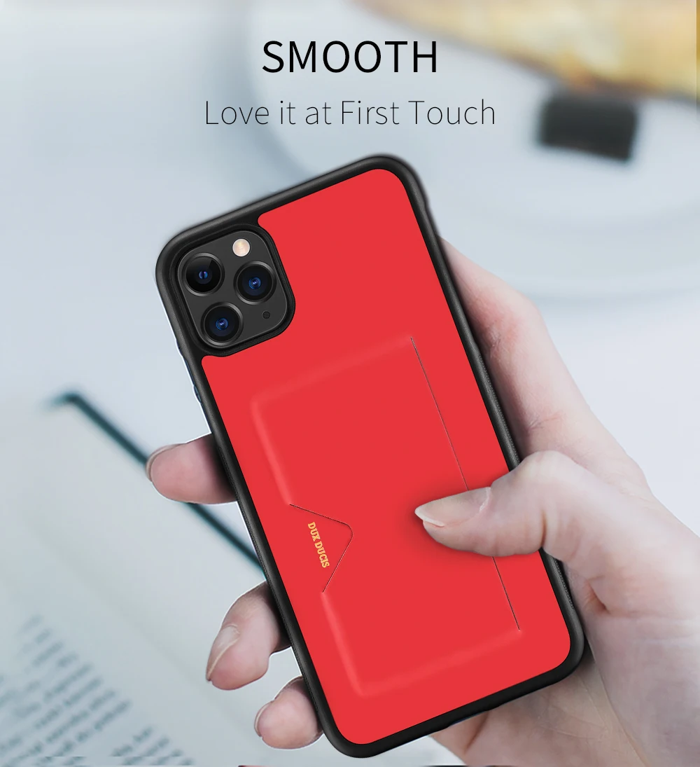Чехол с карманом для карт для iPhone 11 Pro Max из ТПУ, мягкий кошелек, держатель для карт, задняя крышка, противоударный чехол для мобильного телефона