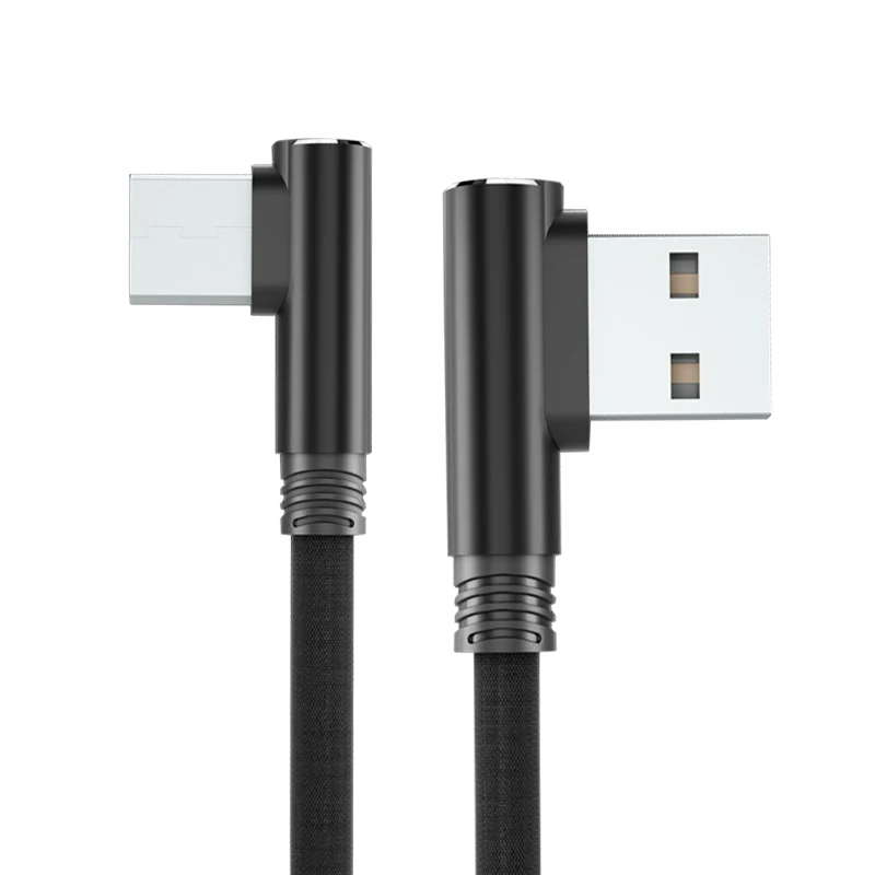 Кабель для передачи данных Type-c Micro USB кабель двойной 90 градусов под прямым углом