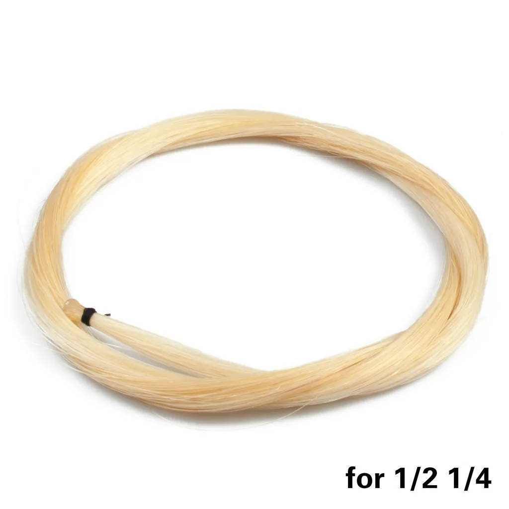 1 Хэнк 32 дюйма 80 см белый конский хвост волосы Скрипка лук монгольский волос для 1/2