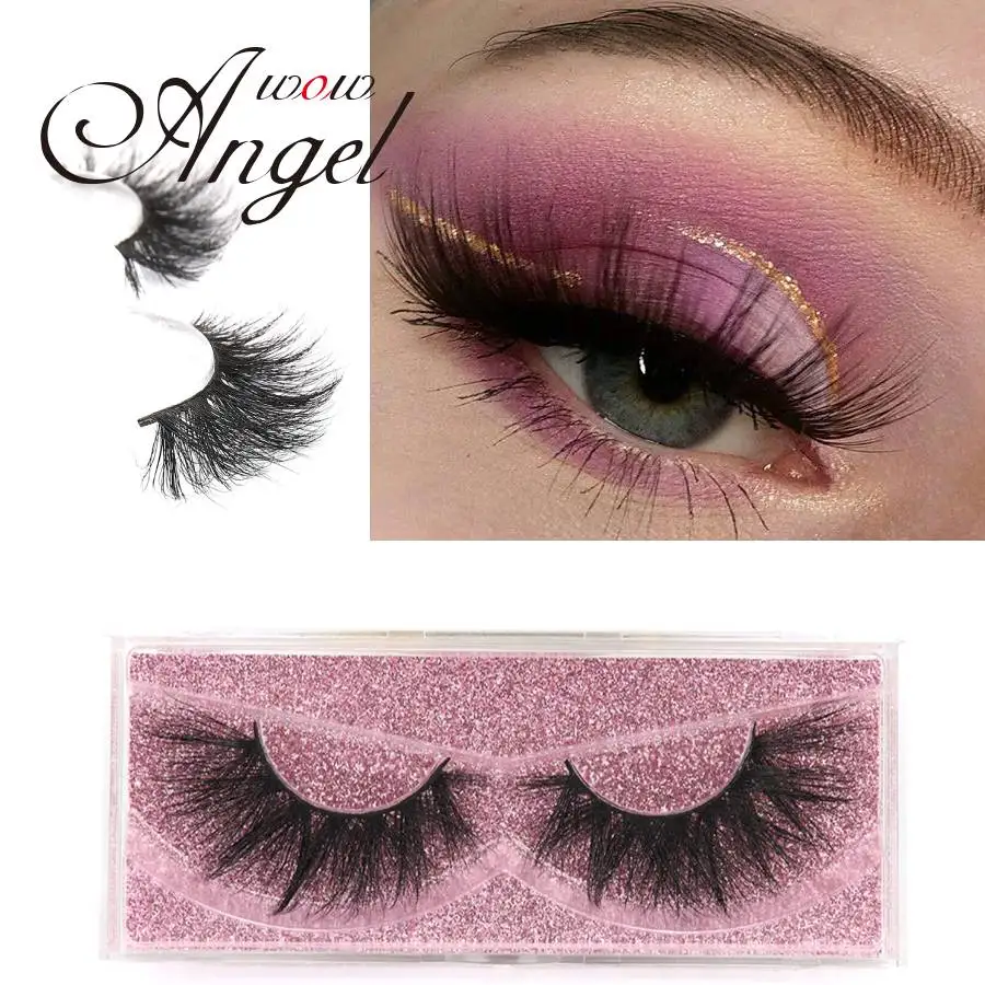 

WOWANGEL Wholesale Mink Eyelashes 10 Pairs 3D Mink Eyelashes 100% Handmade Fake Eyelashes Natural Soft Dramatic EyeLashes MakeUp