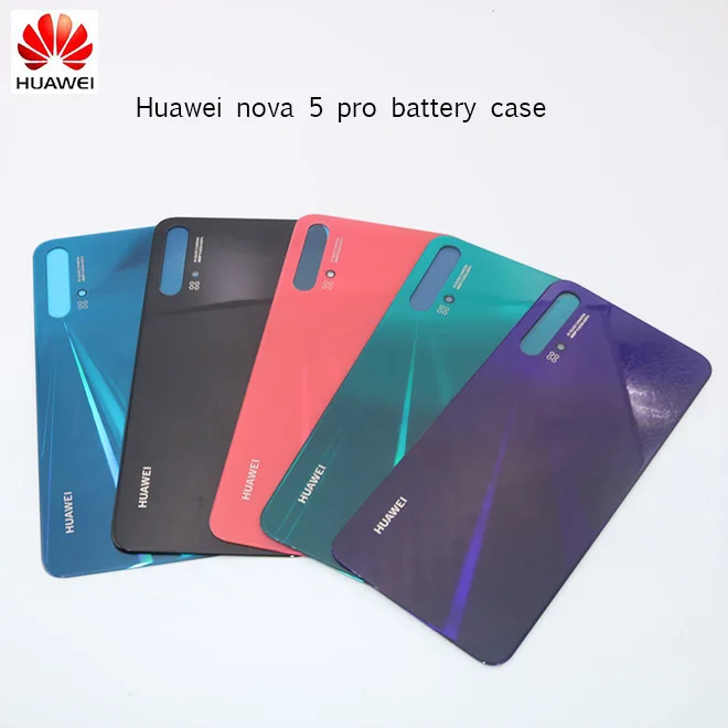 100% Original Back Glass For Huawei nova 5 pro Battery Cover Replacement Nova Housing Case | Мобильные телефоны и