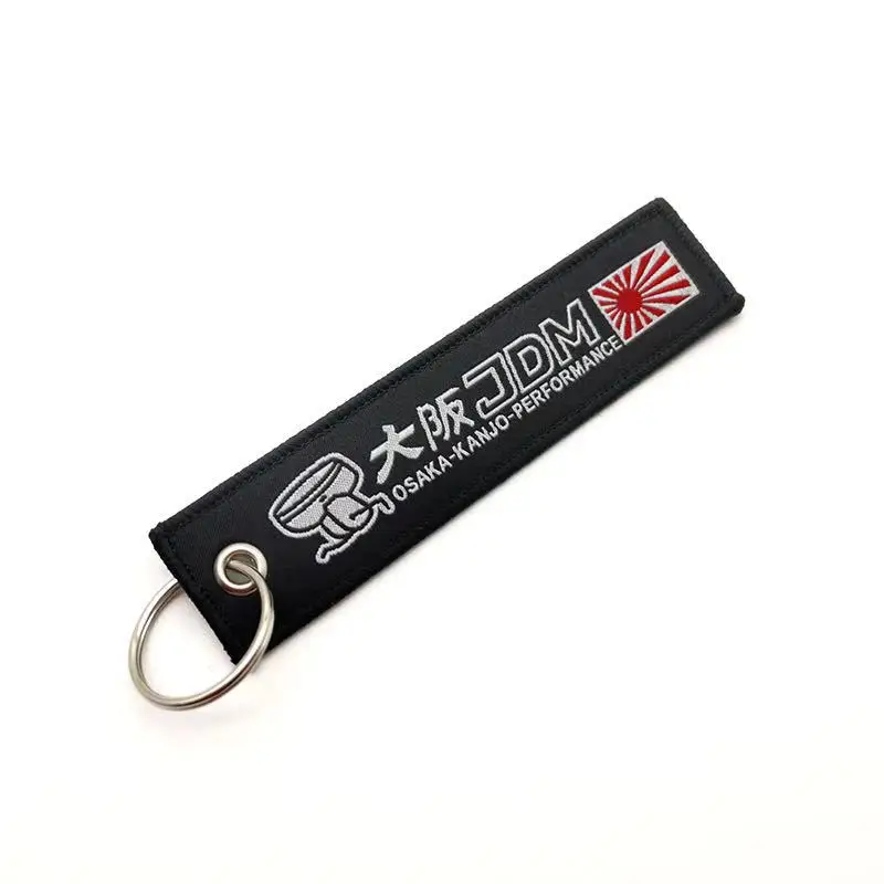 

OSAKA KANJO PERFORMANCE JDM Badge Car Keychain For Honda Toyata Mitsubishi Suzuki Auto Motorcycle Keyring Chain Accessories