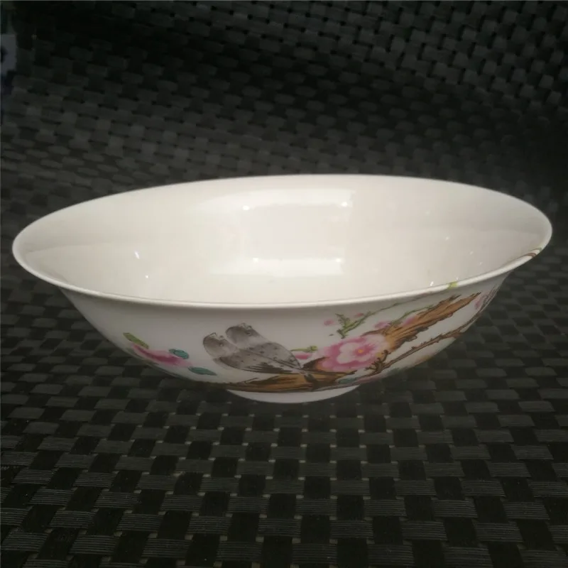 China Old Porcelain Pastel Bowl Plum Blossoms And Poems | Дом и сад