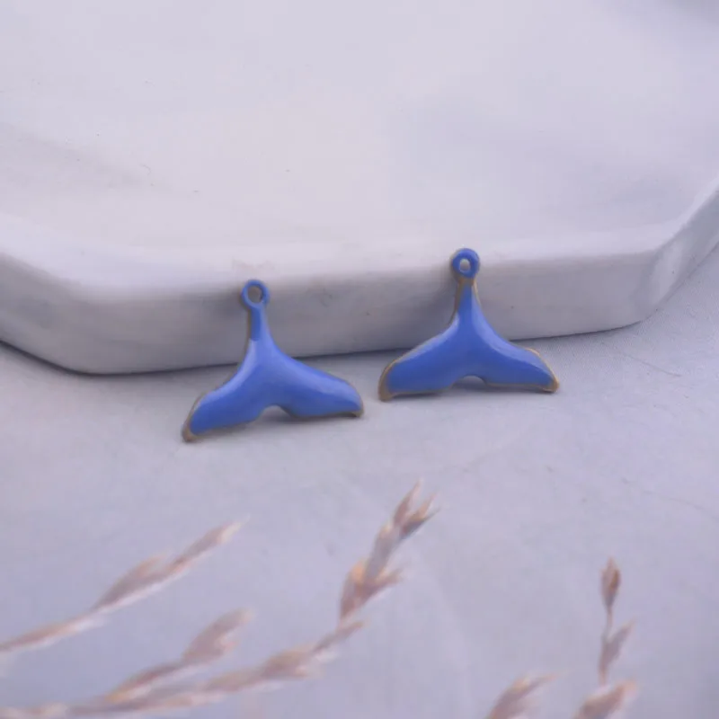 30 шт. медные эмалевые подвески 9 х12 мм | Украшения и аксессуары