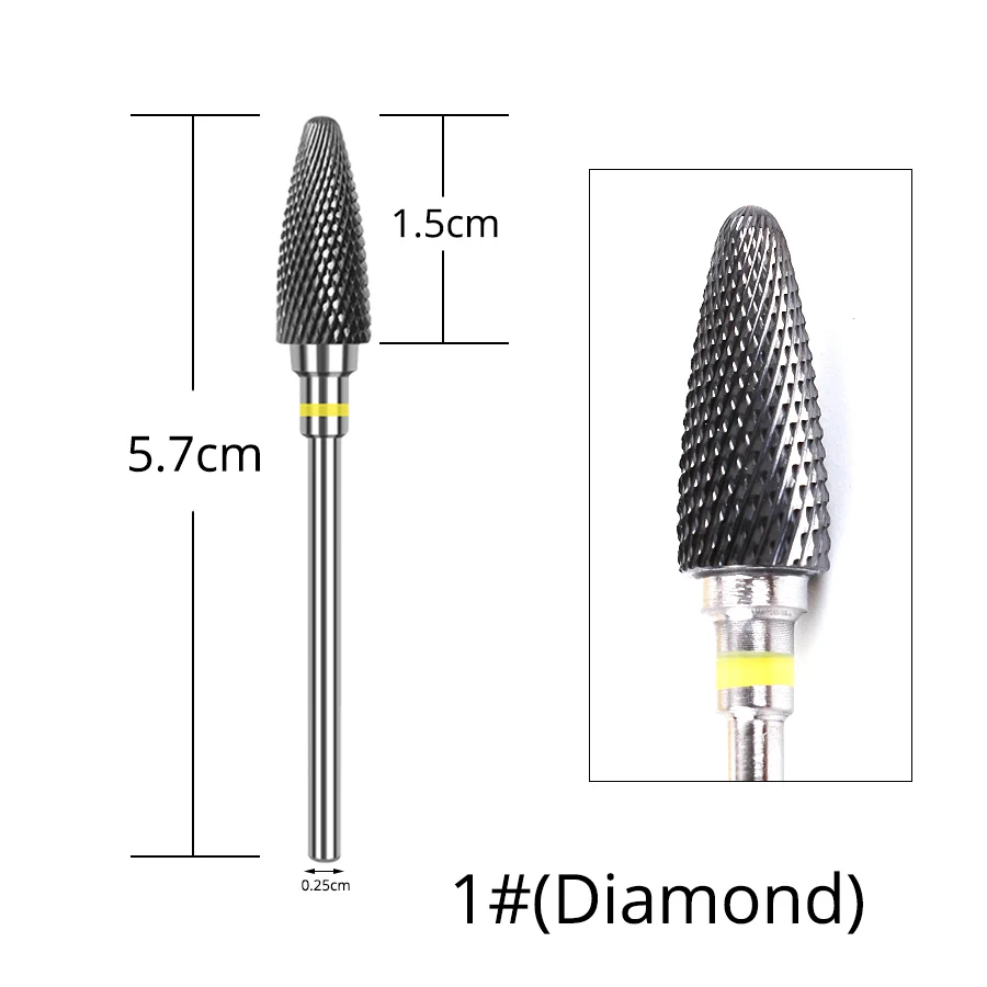 Alileader Nail Draill For Electric Drill Ceramic Drill Nail For Nail Art Instrument Safe Cutter For Cutter Manicure - Цвет: 1