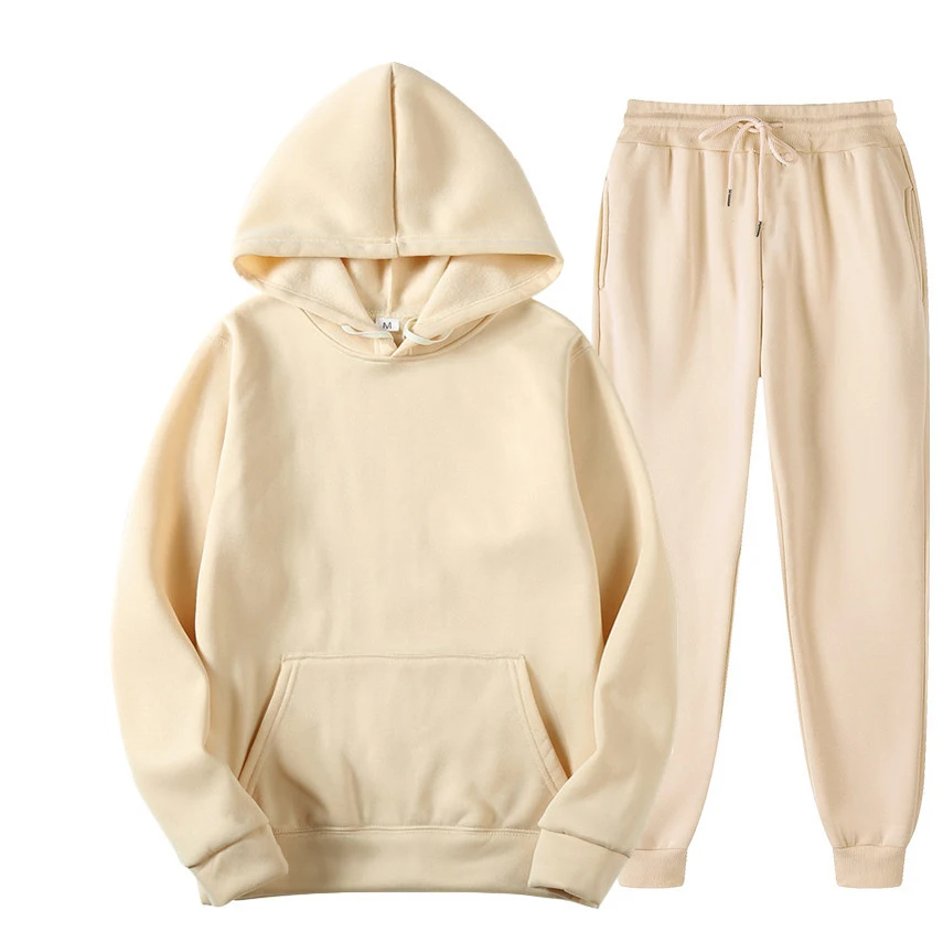 

Wo-conjunto para hombre, Sudadera con capucha y pantalones, chÃ¡ndal, conjunto para hombre, Sudadera con capucha, Hip Hop