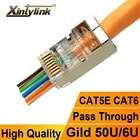 Разъем xintylink rj45 cat6 cat5e cat5 SFTP FTP STP ethernet-кабель штекер rg45 rj 45 сеть cat 6 jack lan металлический sheild модульный